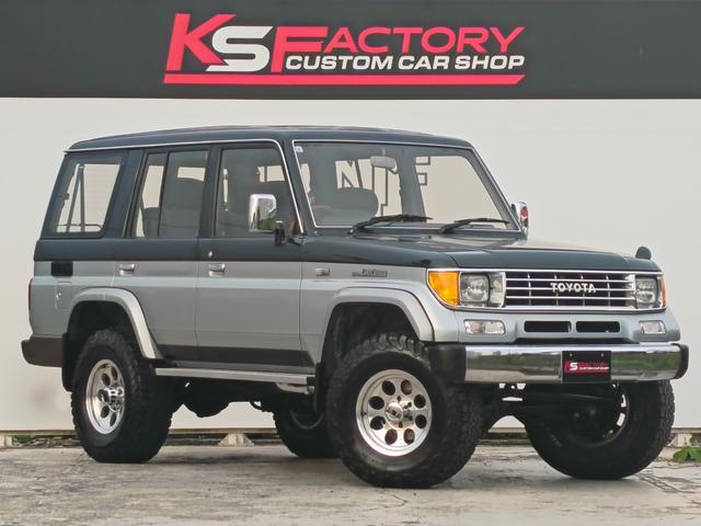 1993 Toyota Land Cruiser Prado (LJ78W) — Green/Silver - Image 2