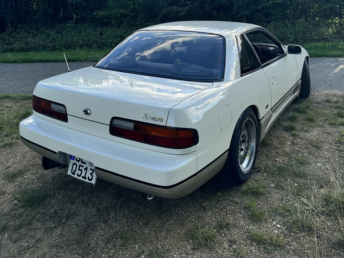 1993 Nissan Silvia Q's (PS13) — White/Silver Two-Tone - Image 3