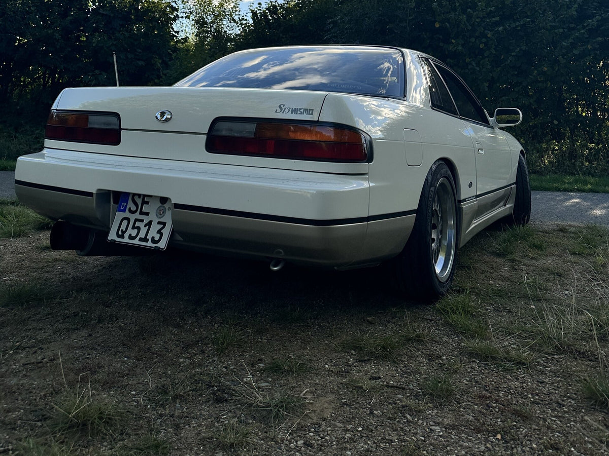 1993 Nissan Silvia Q's (PS13) — White/Silver Two-Tone - Image 4