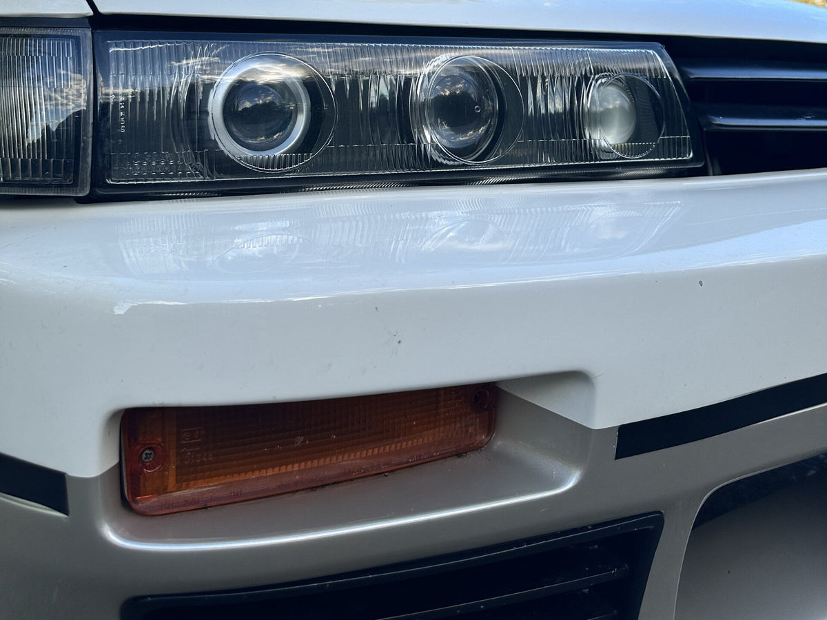 1993 Nissan Silvia Q's (PS13) — White/Silver Two-Tone - Image 6